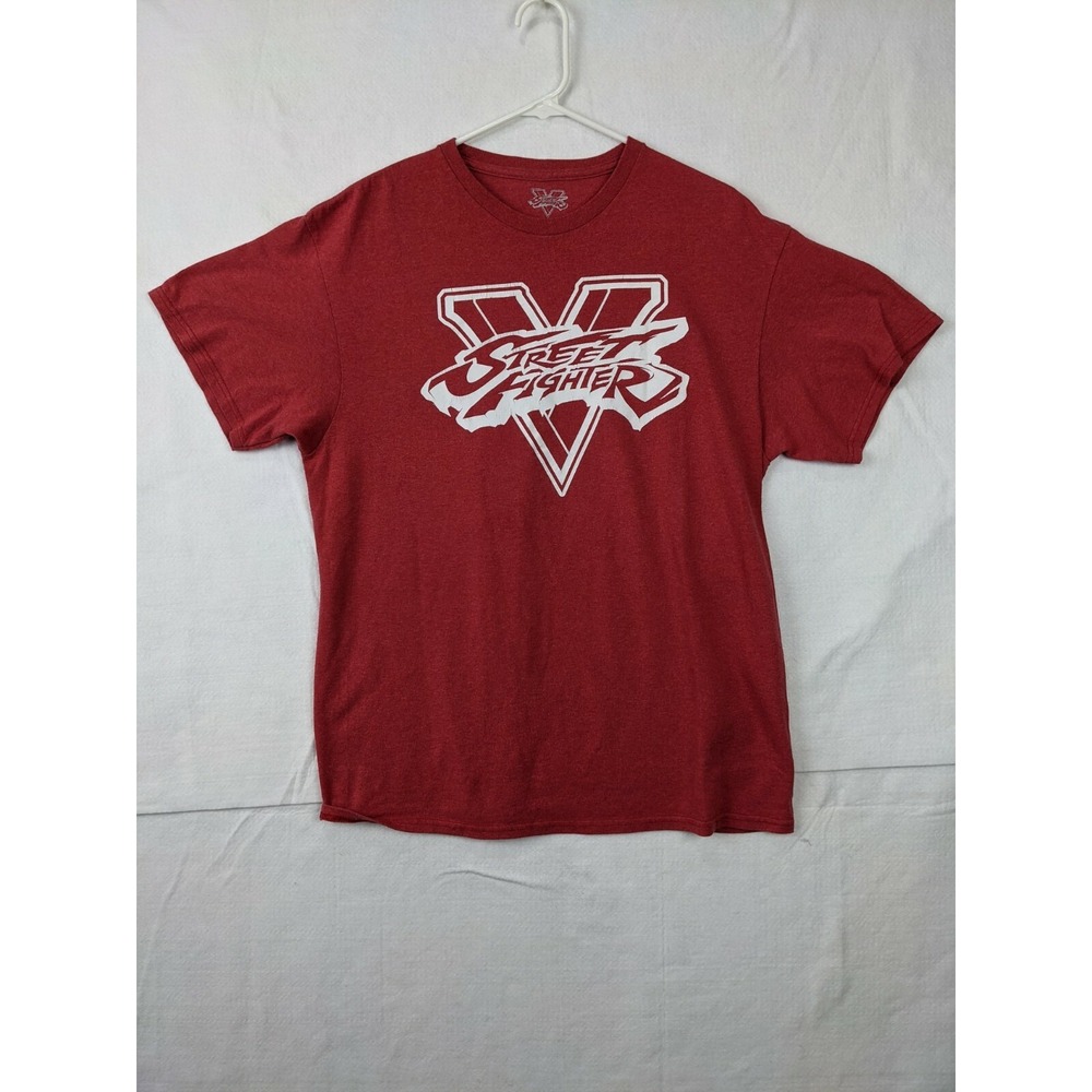 Capcom Street Fighter Mens T shirt Cotton Blend Large Red